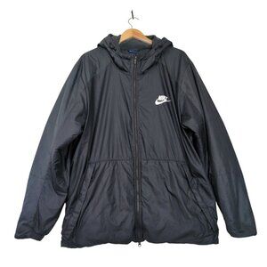 Nike Fill Jacket Mens XXL Black Fleece Lined Training Performance Athletic